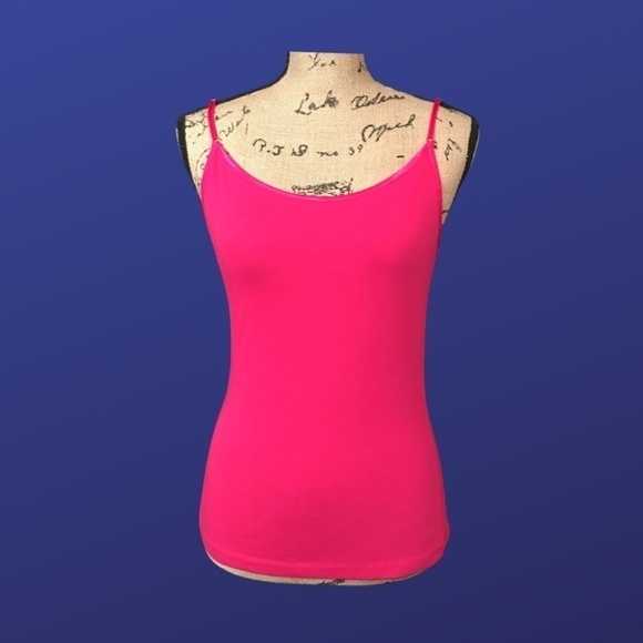 BOZZOLO Basic Cami Camisole Tank Top, MAGENTA PINK, Women's Size Large, NWOT - Picture 1 of 7